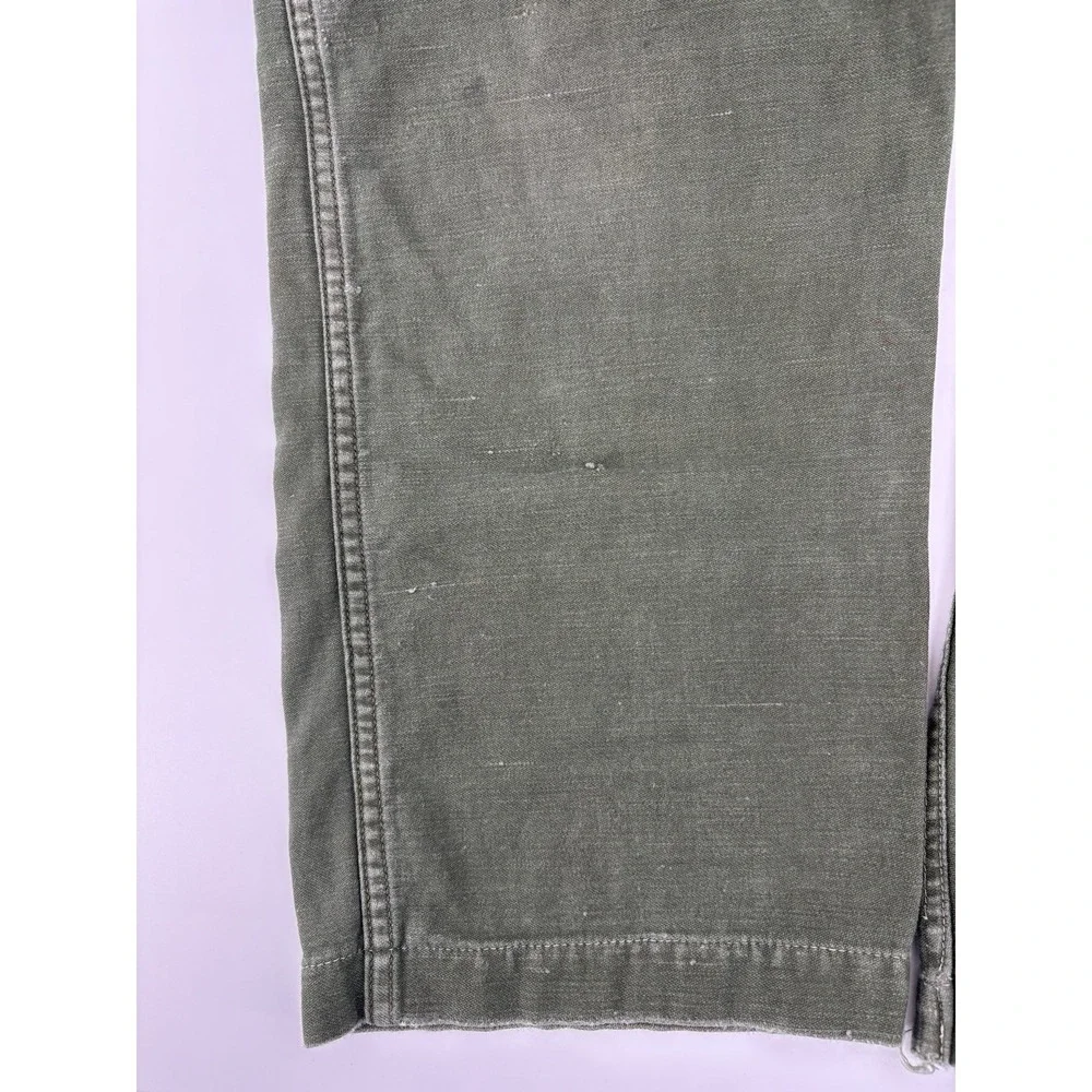 US Army OG-107 Type I Fatigue Pants Trousers Vietnam Cotton Sateen Green 30x28